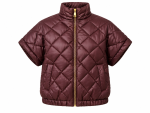 Γυναικείο Κοντό Καπιτονέ Puffer Jacket , με Ψηλό Γιακά, Κοντά Μανίκια & Μπροστινό Φερμουάρ - Image 3
