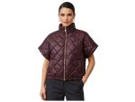 Γυναικείο Κοντό Καπιτονέ Puffer Jacket , με Ψηλό Γιακά, Κοντά Μανίκια & Μπροστινό Φερμουάρ